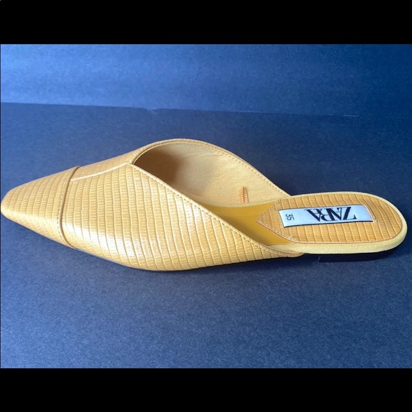 Yellow Zara mules 35/5 - Picture 5 of 6